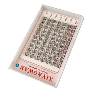 70pcs Natural Plume Cluster Lashes – 0.9cm/1.0cm/1.1cm DIY False Eyelash Extensions for Asian Eyes | CBSY11